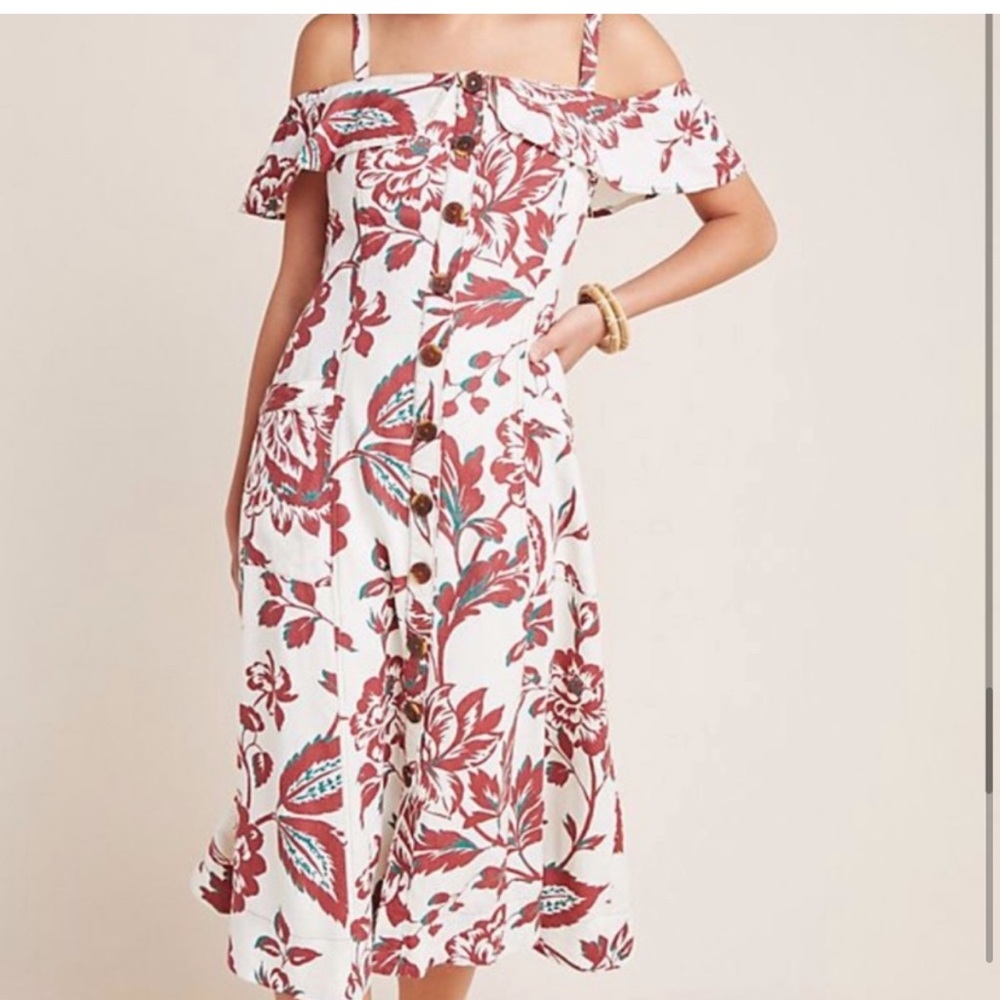 Anthropologie Size 2 Midi Dress